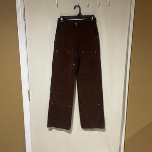 NWOT Women's The Kript Brown Wide Leg Carpenter Pants XS